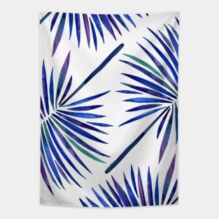 fan palm indigo Tapestry