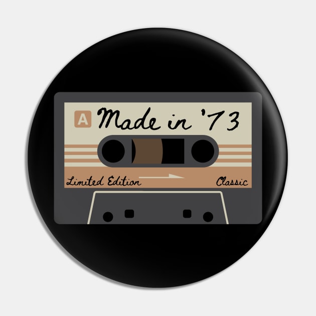 1973 Mixed Tape Limited Edition Classic Pin by MalibuSun