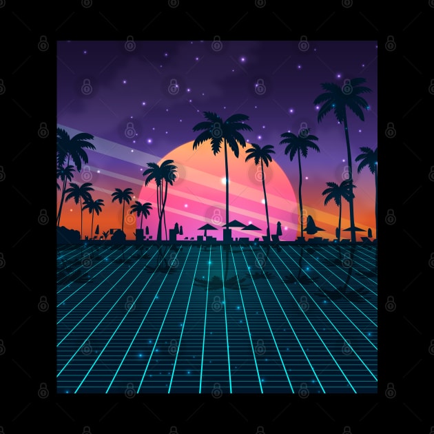 Beach Sunset Synthwave by edmproject