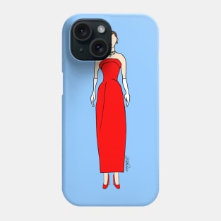 Funny Face RED dress Phone Case