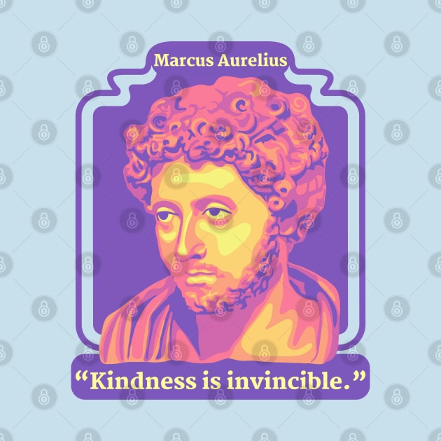 Marcus Aurelius Portrait and Quote by Slightly Unhinged