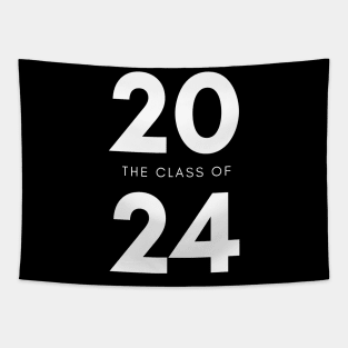 Class Of 2024. Simple Typography 2024 Design for Class Of/ Senior/ Graduation. White Tapestry