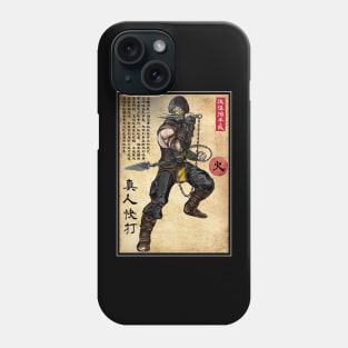 Fire warrior woodblock Phone Case