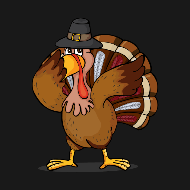 Cute Dabbing Turkey by zeno27