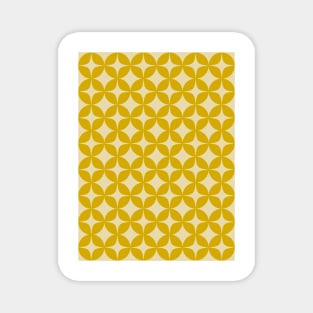 Modernism Pattern in Mustard Yellow Magnet