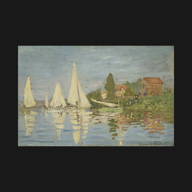 Disover Regattas at Argenteuil - Claude Monet - Sailboat - T-Shirt