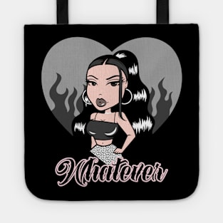 Whatever Girl Doll Light Black v2 Heart Tote