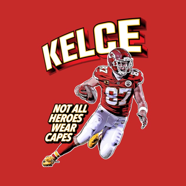 Travis Kelce Superhero by Super Secret Villain