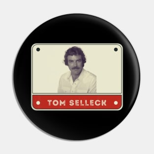 tom selleck//original vintage fan art Pin