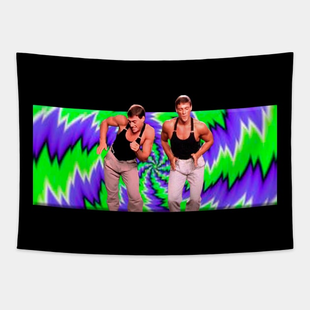 jean claude van damme dancing 2 Tapestry by Diyutaka