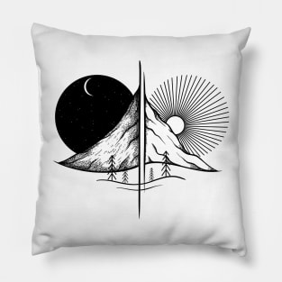 Day and Night Pillow