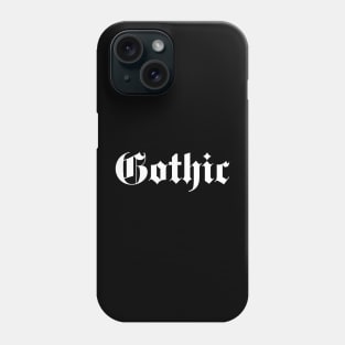 Gothic black and white design Phone Case