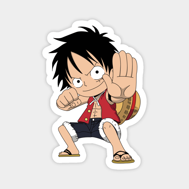 Chibi Monkey D Luffy Gear 2 Magnet by AnimeTee