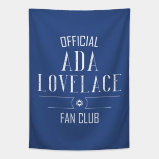Science and Tech: Ada Lovelace Fan Club (white text) Tapestry