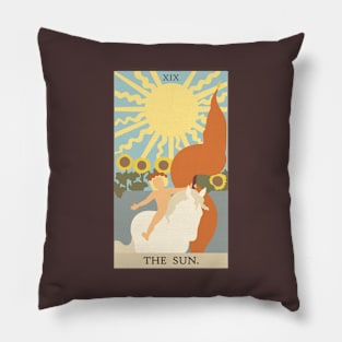 The Sun Tarot Card Pillow