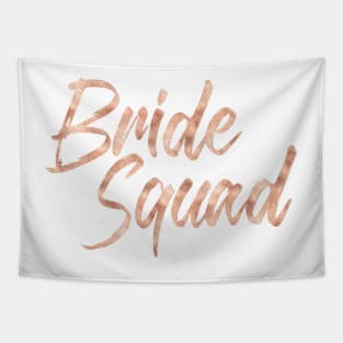 Bride Squad Rose Gold #wedding #bride #bachelorette party #bacherloretteshirt Tapestry