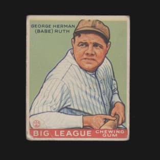 Babe Ruth 1933 Goudey (Green) Baseball Card T-Shirt