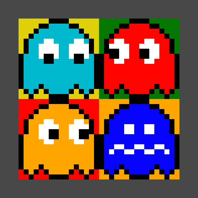 Pac-Man 4 Panel by RetroRaider