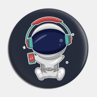 Astronaut music Pin