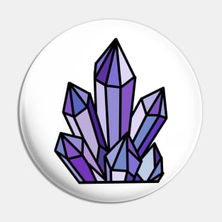 Purple crystals Pin