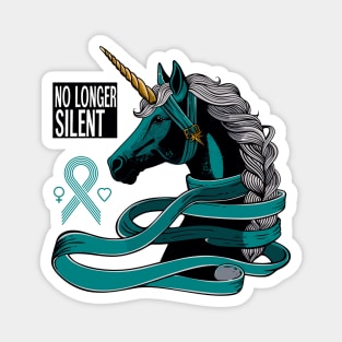 No Longer Silent, Unicorn, Sexual Assault Awareness Month Magnet