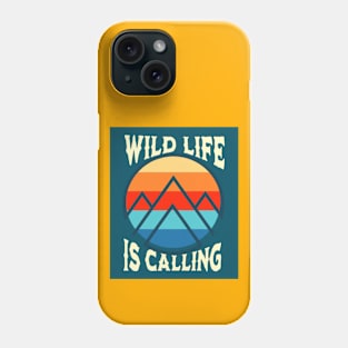 Retro Wild Life is calling Phone Case