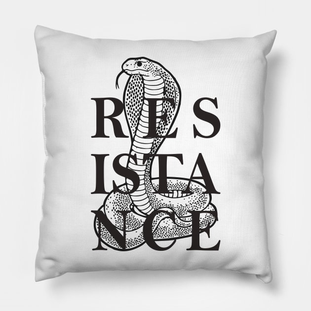 resistance cobra Pillow by killzilla