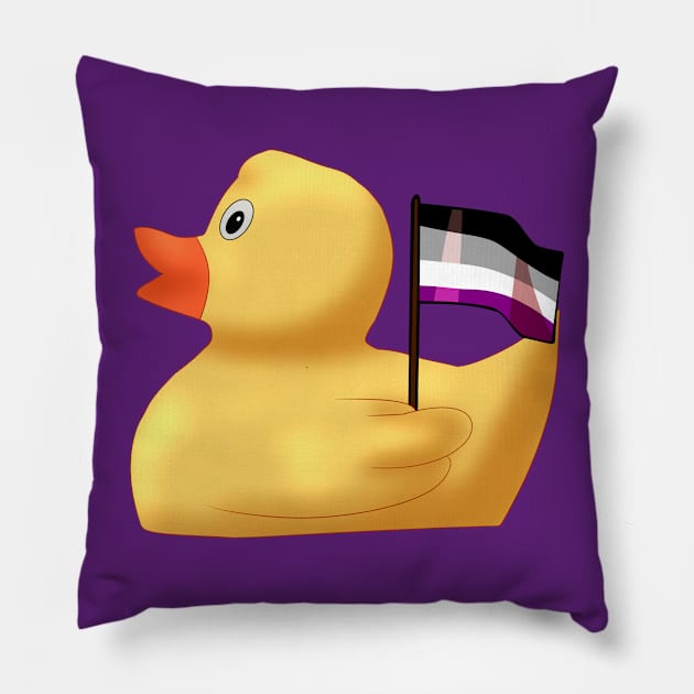 Asexual Rubber Duck Pillow by TheQueerPotato