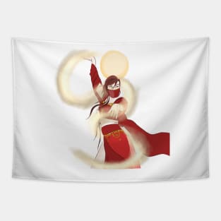 Sand bender desert girl dancer Tapestry