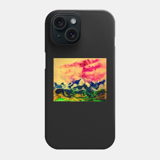 Alps nz Phone Case by Pipsilk