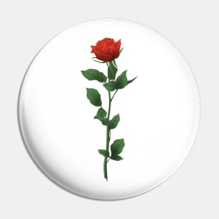 Red Rose Pin