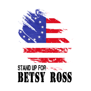 Betsy Ross Victory 1776 American Flag T-Shirt