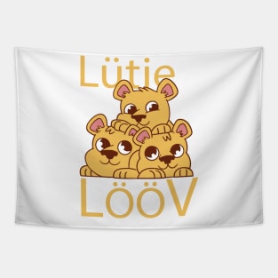 Lütje Lööv Low German Little Lion Tapestry