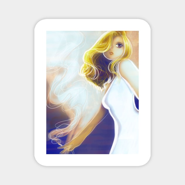 Blonde Cigarette Magnet by saradaboru