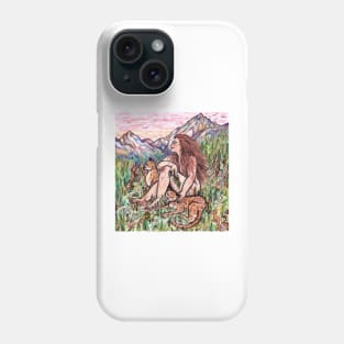 Mountainside Giantess Phone Case