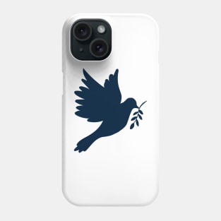 peace doves and hearts on ukrainian colors Phone Case