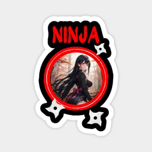 Ninja Target Love Cute Anime Girl Magnet