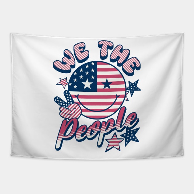 We The People Tapestry by Quotigner