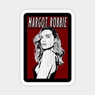 Vintage Retro Margot Robbie Magnet
