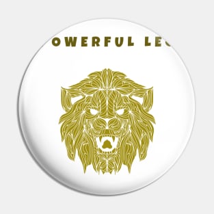 African Lion Inspired Pin