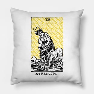 Modern Tarot Design - 8 Strength Pillow