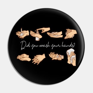 Did You Wash Your Hands Vintage Washing Hygiene Gift Pin