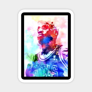 Dennis Rodman Watercolor Magnet