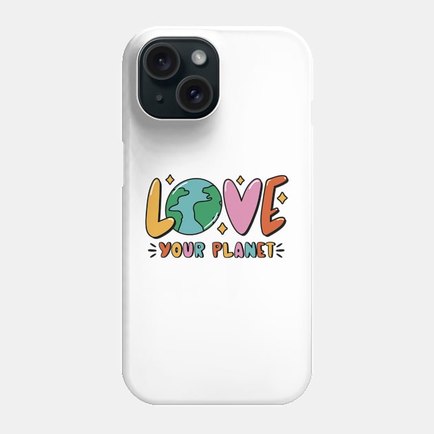 Love Mother Earth Environment Earth Day 2024 Phone Case by Visual Vibes