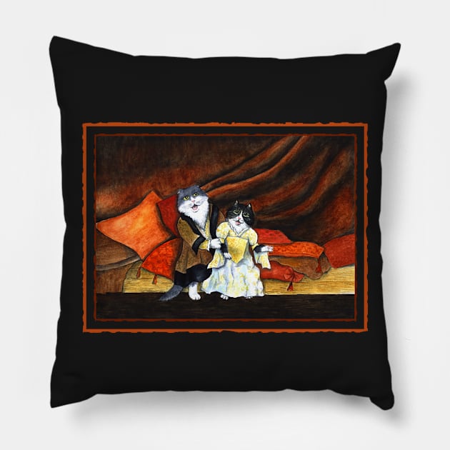 opera cats Pillow by HelenaCooper