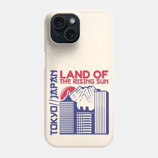 Retro Tokyo Japan Land of the Rising Sun Vintage City Art Phone Case