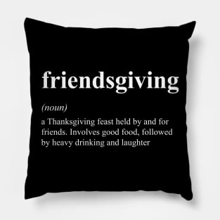 Friendsgiving Definition Funny Thanksgiving Friends Matching Pillow