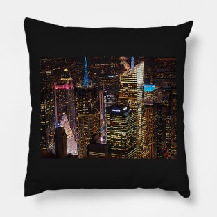 new york at night Pillow