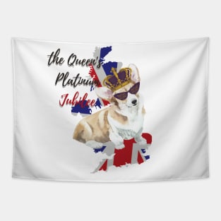 THE QUEEN'S PLATINUM JUBILEE CORGI Tapestry