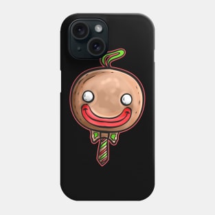 Kawaii Christmas Tree Ball Globe Gingerbread Man Christmas Phone Case